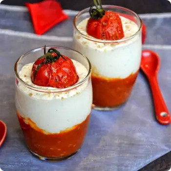 Тирамису с пармезаном и карамелизированными томатами - 10 шт.